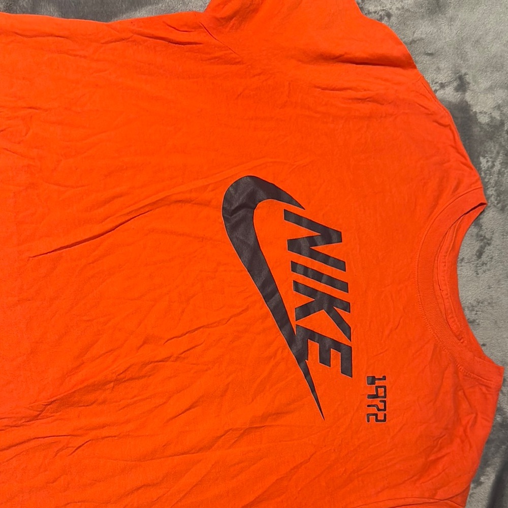 Nike Orange Black Short Sleeve Tee